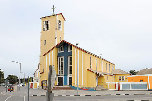 圣母大教堂,玫瑰园,斯瓦科普蒙德,纳米比亚,非洲