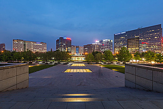 北京城市夜景和公路