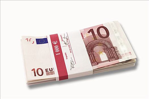 一些,10欧元,钞票