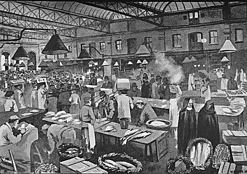 市场,早晨,1891年,艺术家