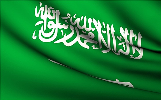 飞,旗帜,沙特阿拉伯,国家,收集