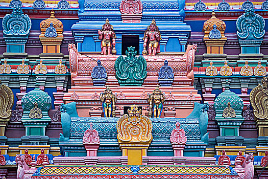 庙宇,印度教,塔,楼塔,泰米尔纳德邦,南印度,亚洲