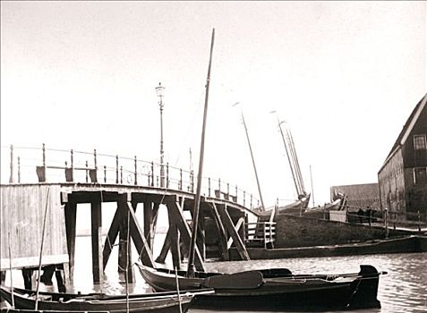 运河驳船,岛屿,荷兰,1898年,艺术家