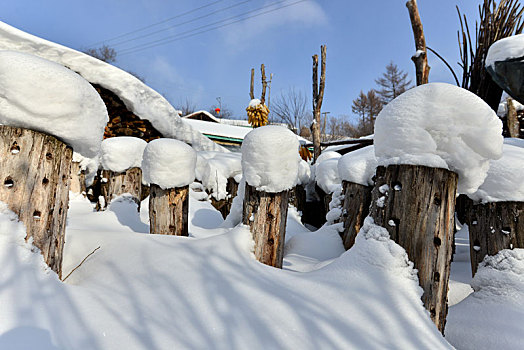 冬季吉林雪村-松岭美景如画