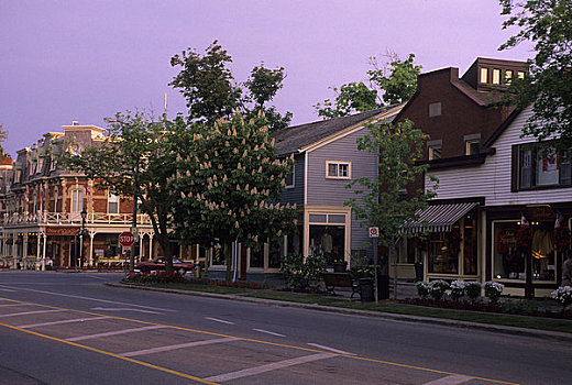 加拿大,安大略省,尼亚加拉湖畔市镇,街景