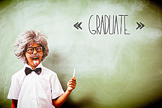 毕业,男孩,衣服,老人,教师,正面,黑板,文字