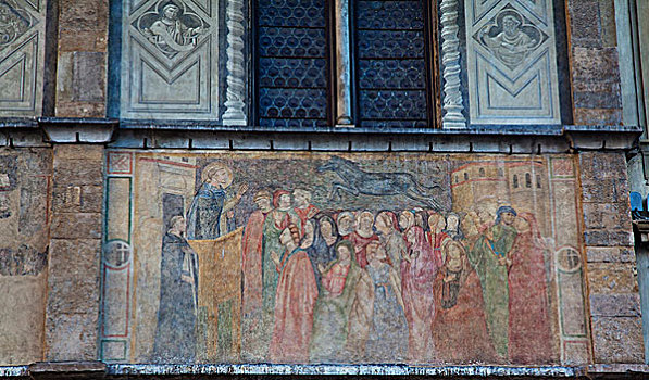 壁画,户外,中央教堂,佛罗伦萨