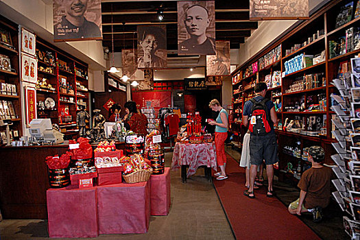 礼品店,销售,中国,文化,物品,唐人街,新加坡,四月,2007年