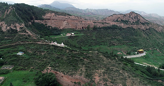 甘肃张掖,马蹄寺