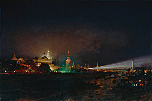 光亮,莫斯科,克里姆林宫,艺术家