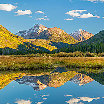 美国,犹他,国家森林,山,河,风景,画廊