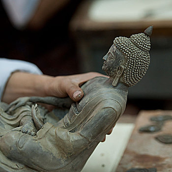 佛像,艺术,学校,不丹