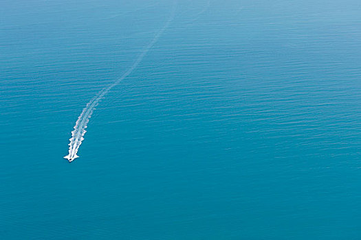 航拍,水,摩托艇,波斯湾,迪拜,阿联酋