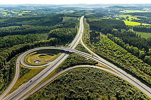 高速公路,连通,藻厄兰,北莱茵威斯特伐利亚,德国,欧洲