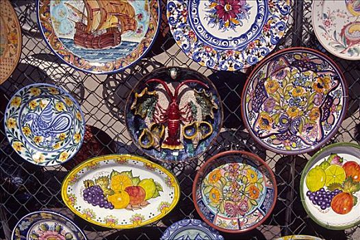 陶瓷,纪念品店,阿尔加维,葡萄牙