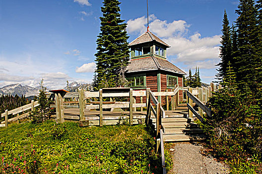 车站,草地,天空,理沃斯特克国家公园,不列颠哥伦比亚省,加拿大