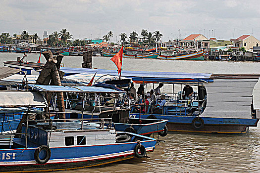 码头,湄公河,越南