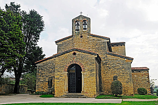 教堂,世界遗产,奥维耶多,阿斯图里亚斯,西班牙,欧洲