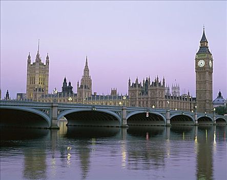 大本钟,议会大厦,威斯敏斯特,伦敦,英格兰