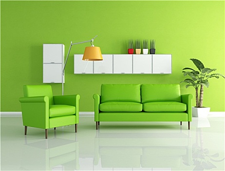 绿色,休闲沙发