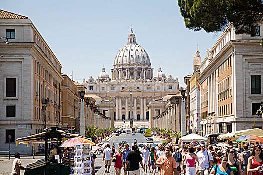 大教堂,梵蒂冈城,罗马,拉齐奥,意大利,欧洲