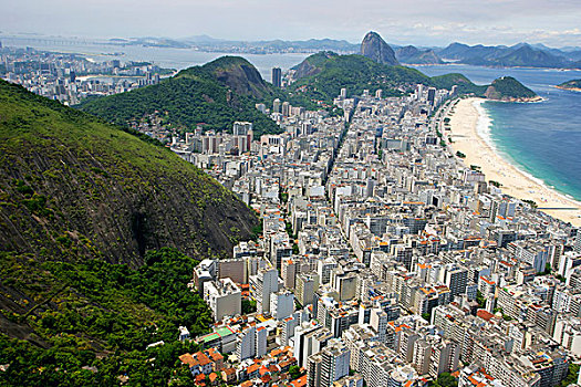 科巴卡巴纳,甜面包山,里约热内卢,巴西