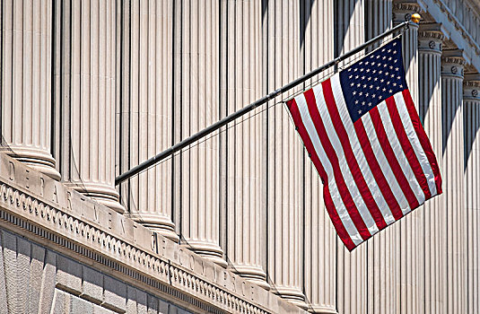 美国,星条旗,旗帜,商业,建筑,宪法,道路,华盛顿特区