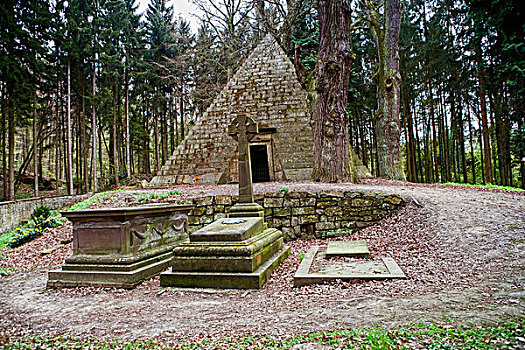 陵墓,文化,靠近,希尔德斯海姆,下萨克森,德国,欧洲