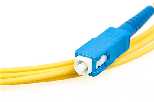 蓝色,纤维,光纤,连接端子