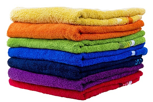 彩色,毛巾,棉布,特里