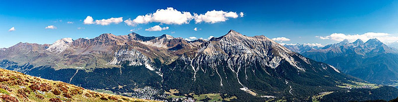 阿尔卑斯山,全景,山脉,风景,瑞士,欧洲