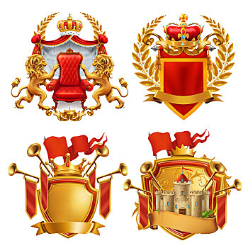 皇家,盾徽,国王,英国,矢量,象征