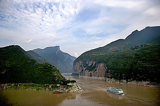 长江三峡瞿塘峡,夔门