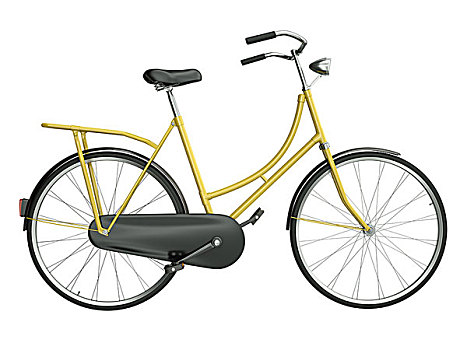黄色,自行车