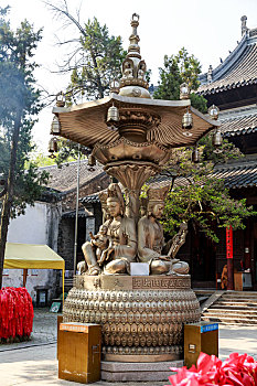 中国江苏省扬州大明寺佛教雕塑