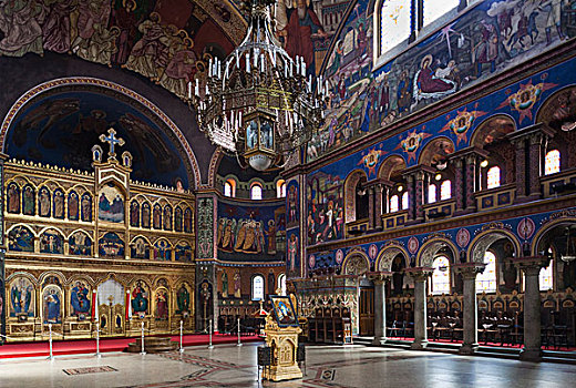 罗马尼亚,特兰西瓦尼亚,东正教,大教堂,室内