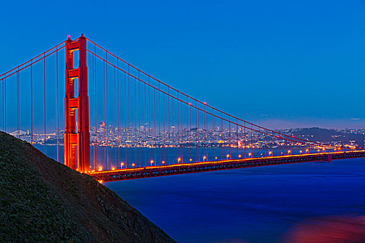 金门大桥,旧金山,日落,加利福尼亚
