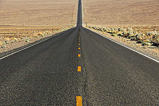 道路,死亡谷国家公园,莫哈维沙漠,加利福尼亚,美国