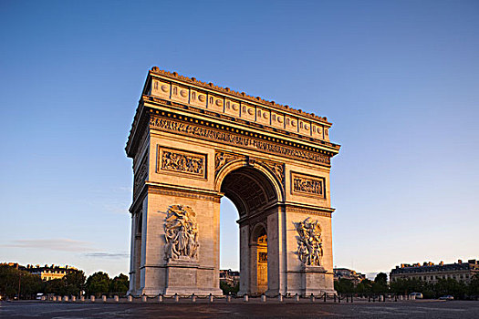 凯旋门,城市,拱形,巴黎,法兰西岛,法国