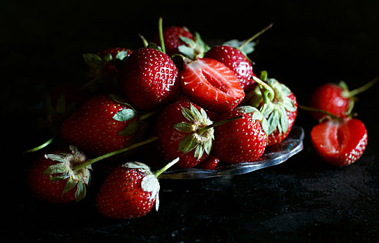 草莓,托盘