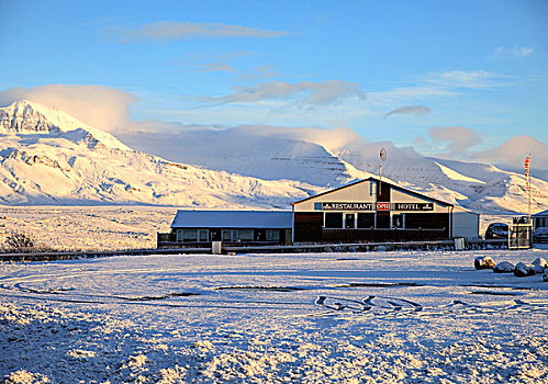 冰岛雪景