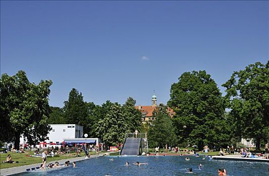 游泳池,慕尼黑,巴伐利亚,德国