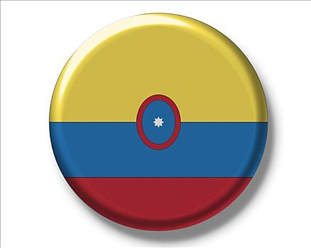 扣,徽章,旗帜,哥伦比亚,商业