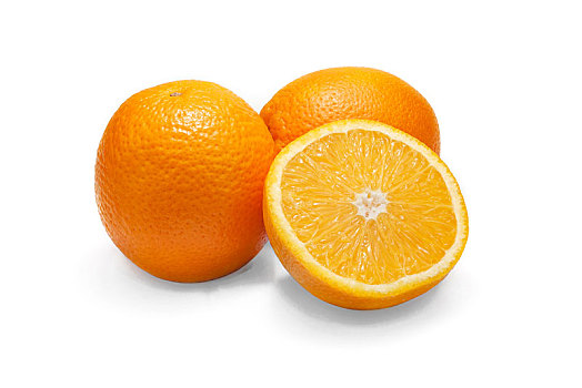 成熟,橙色,隔绝,白色背景,背景
