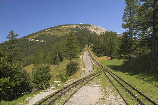 山,风景,齿轮,铁路,奥地利