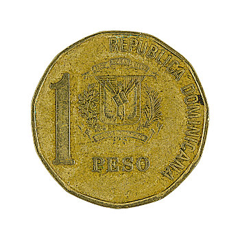 一个,多米尼加,硬币,2002年