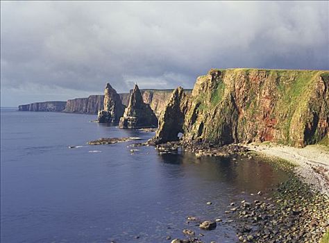 悬崖,苏格兰,英国,欧洲