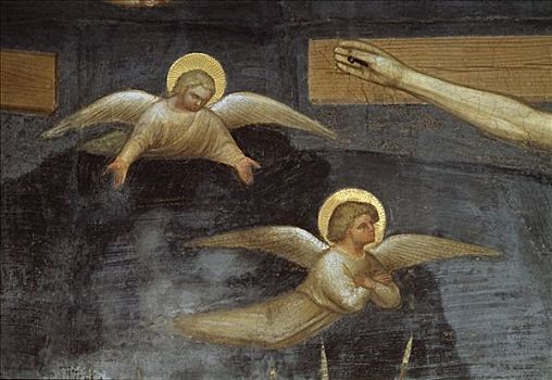 磨难,特写,14世纪,意大利,壁画,洗礼堂,帕多瓦