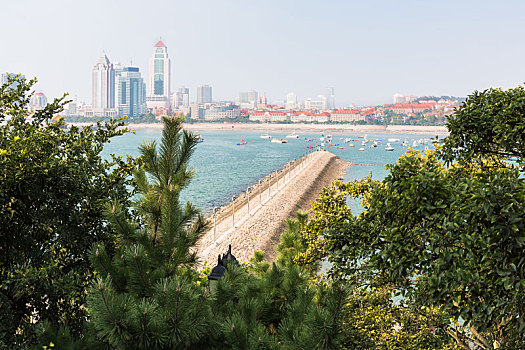 中国山东省青岛湾海景