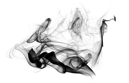 黑色,抽象,烟,形状,白色背景